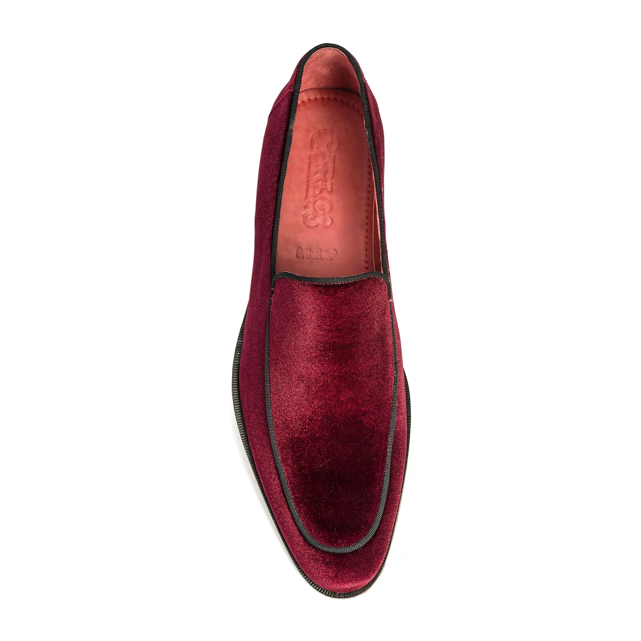 Prince Velvet Loafer // Red