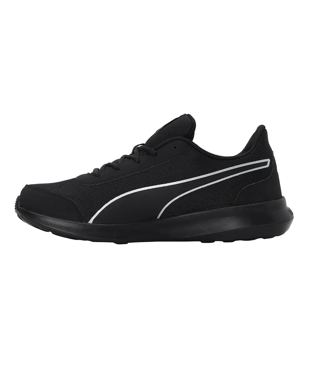Puma mens Dazzler Black-Silver Running Shoe - 6 UK (39178201)