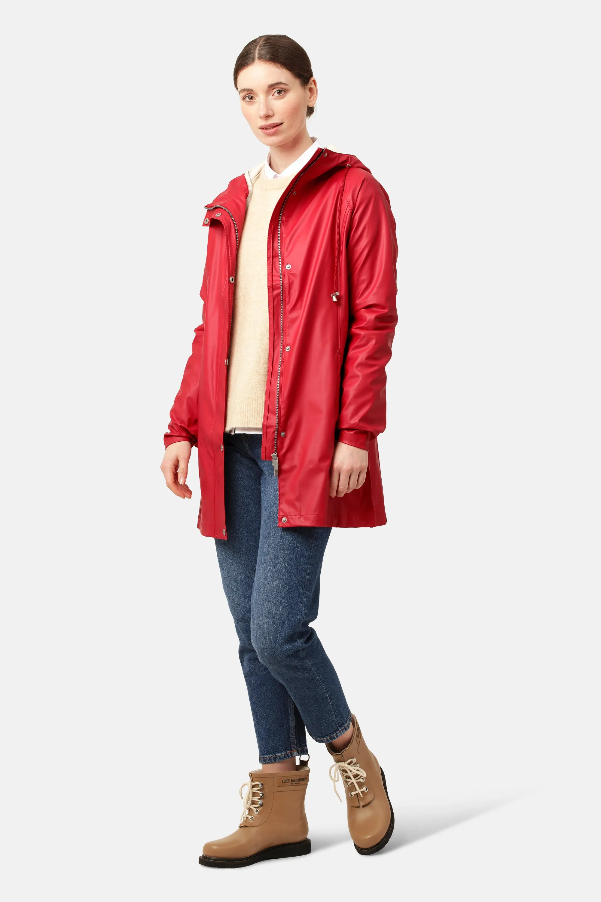 Raincoat - Deep Red