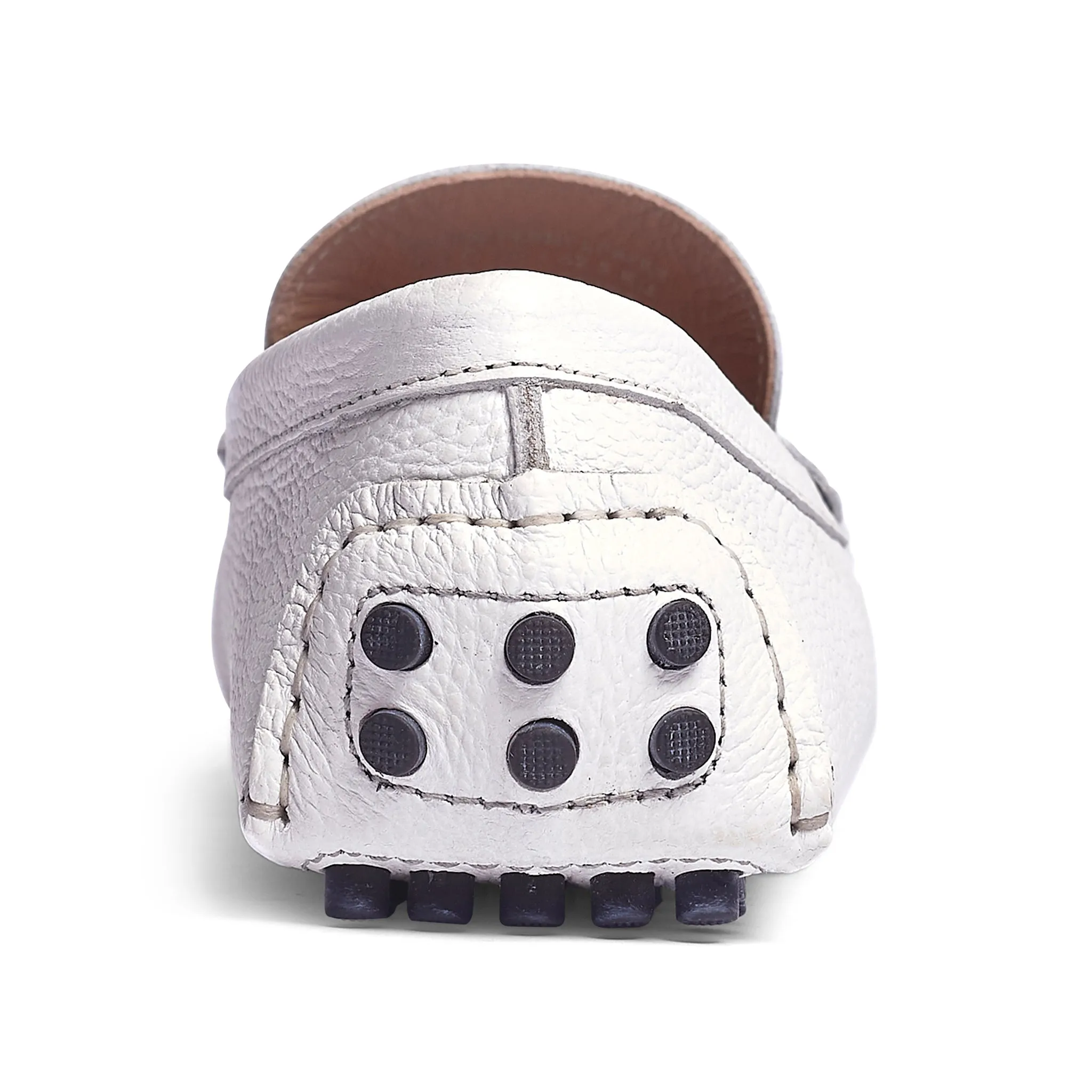 Ritchie Driver, Leather // White