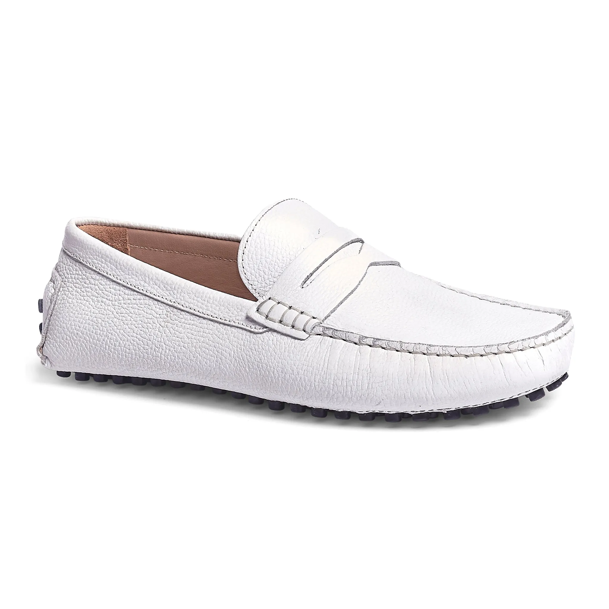 Ritchie Driver, Leather // White