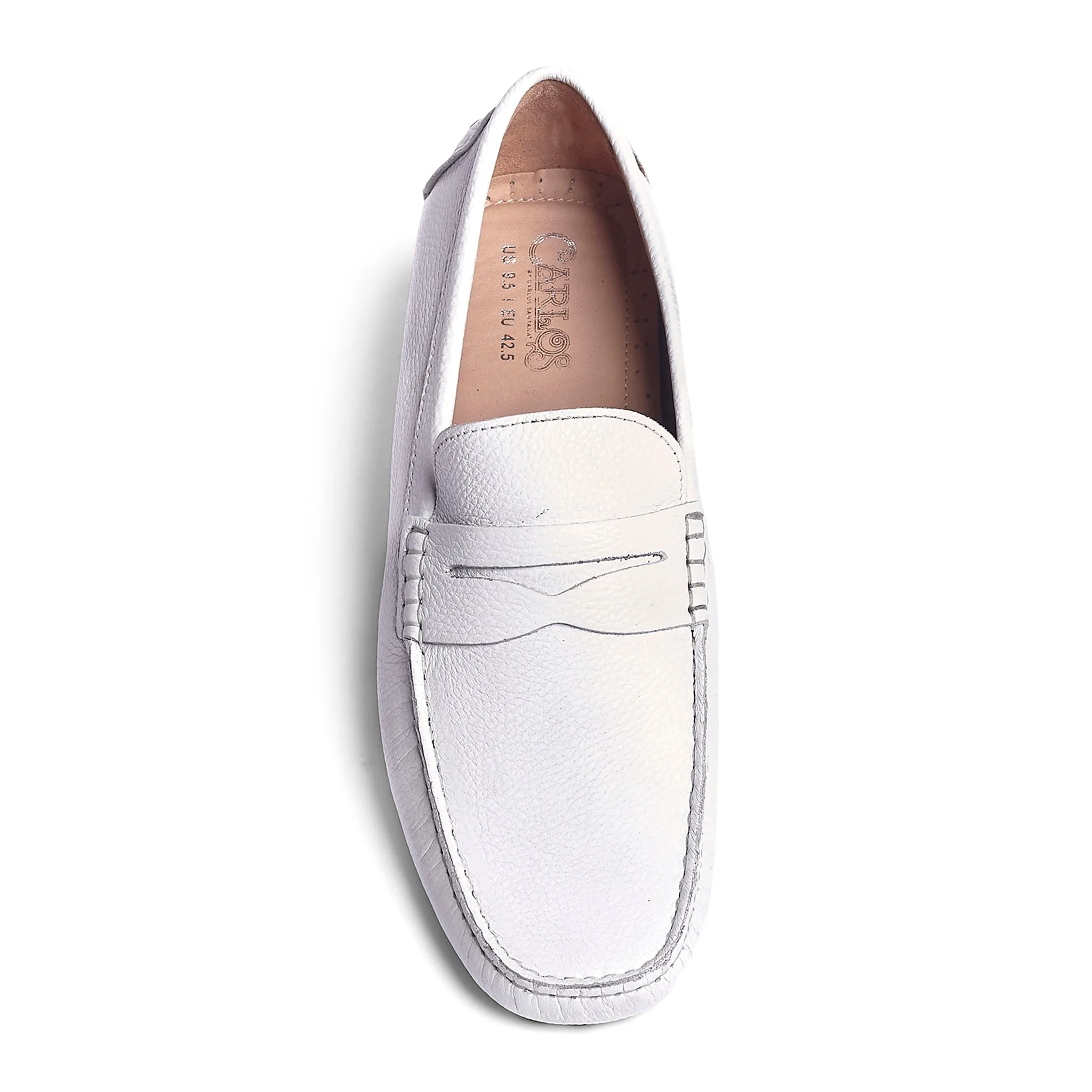 Ritchie Driver, Leather // White