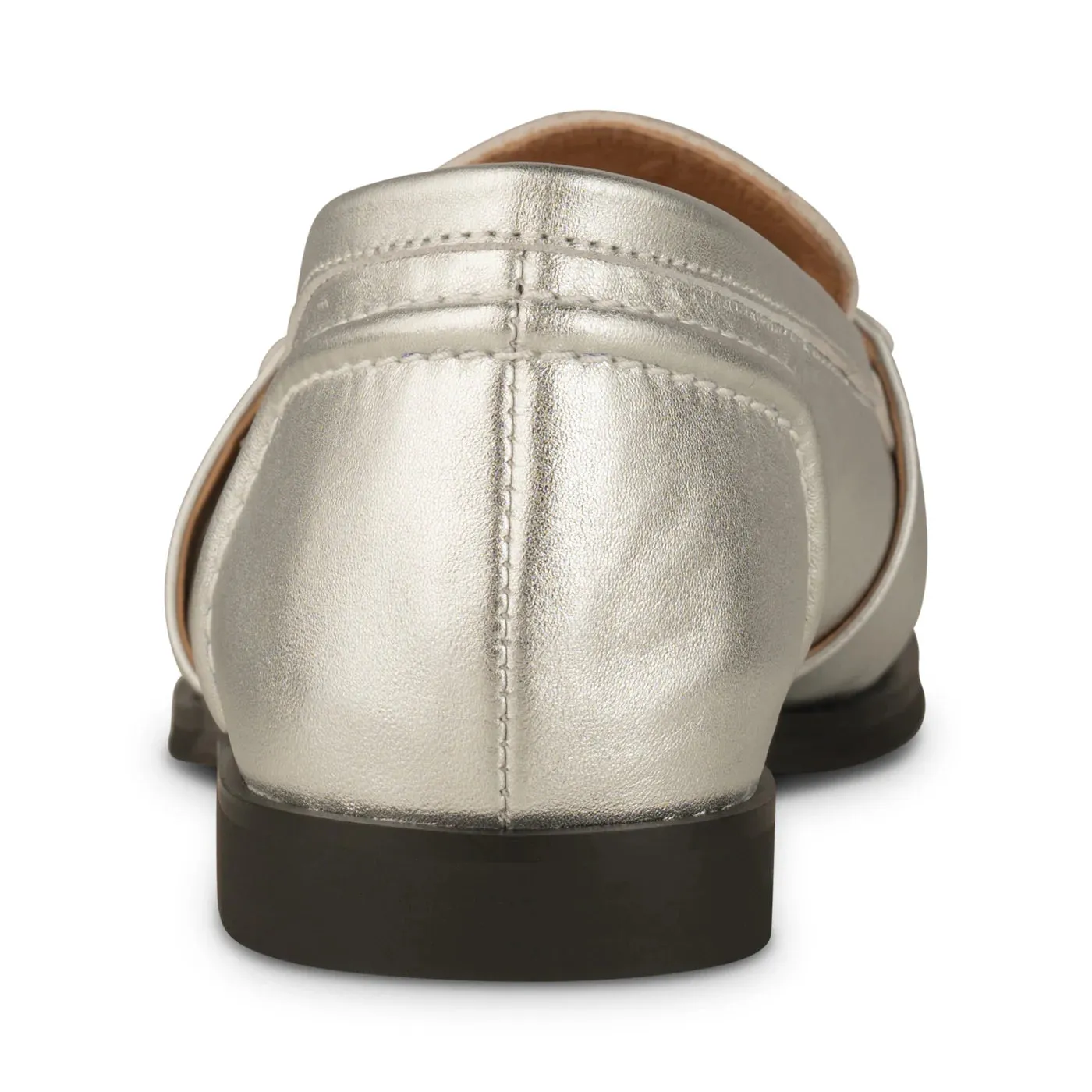 Shoe The Bear - Erika Saddle Loafer Leather in Silver Metallic
