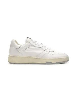 Sneakers bianche con dettagli grigi e panna da uomo