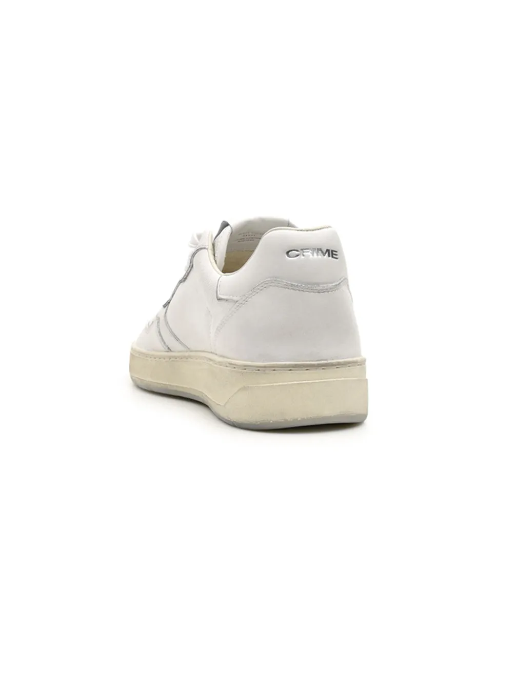 Sneakers bianche con dettagli grigi e panna da uomo