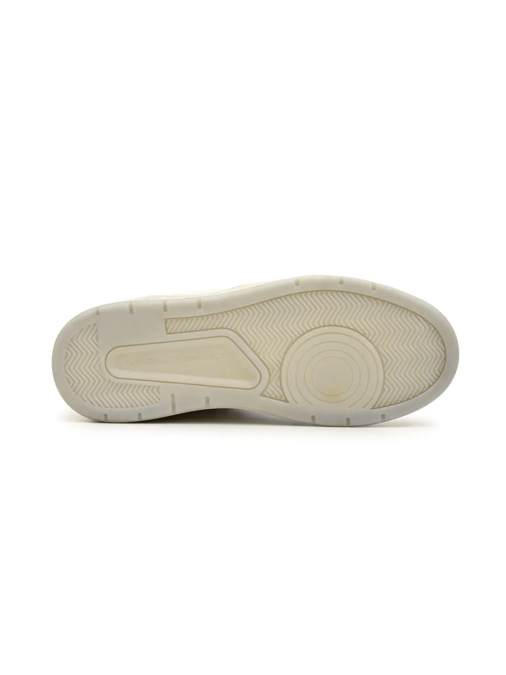 Sneakers bianche con dettagli grigi e panna da uomo