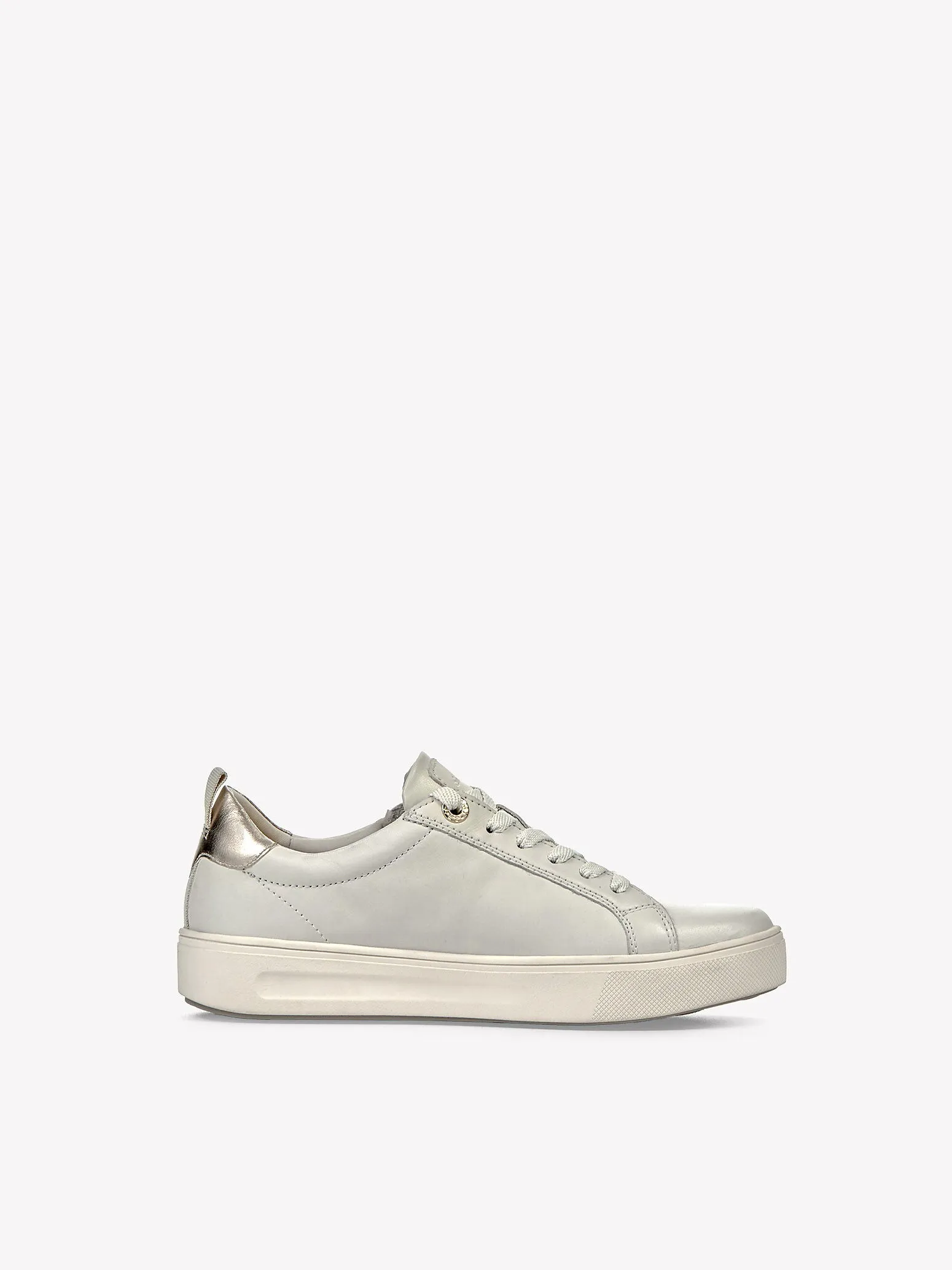 Tamaris Women's 8-83707-42 Leather Lace-Up Sneakers Off White Nappa