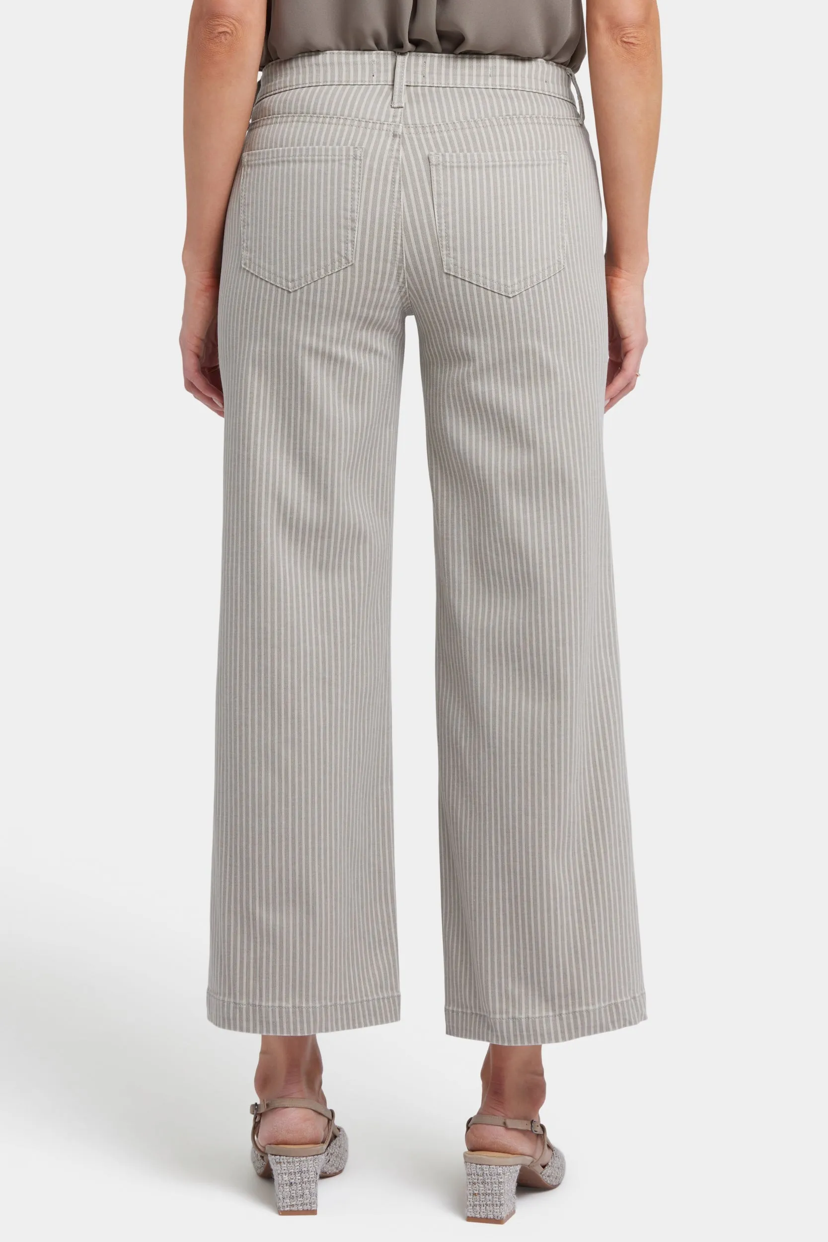 Teresa Wide Leg Ankle Jeans | Hidden Lodge Stripe