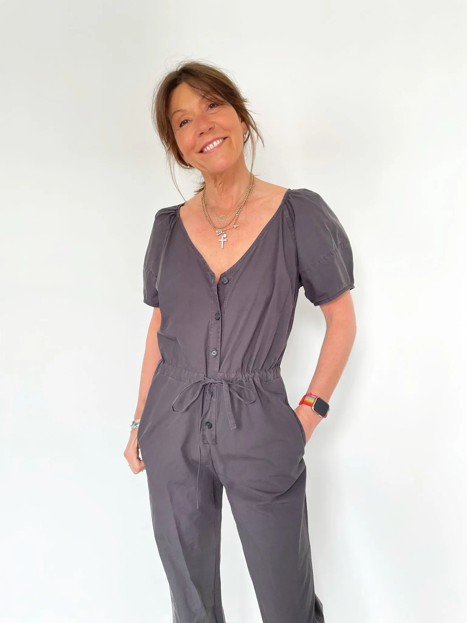 VELVET Drucie Jumpsuit in Black