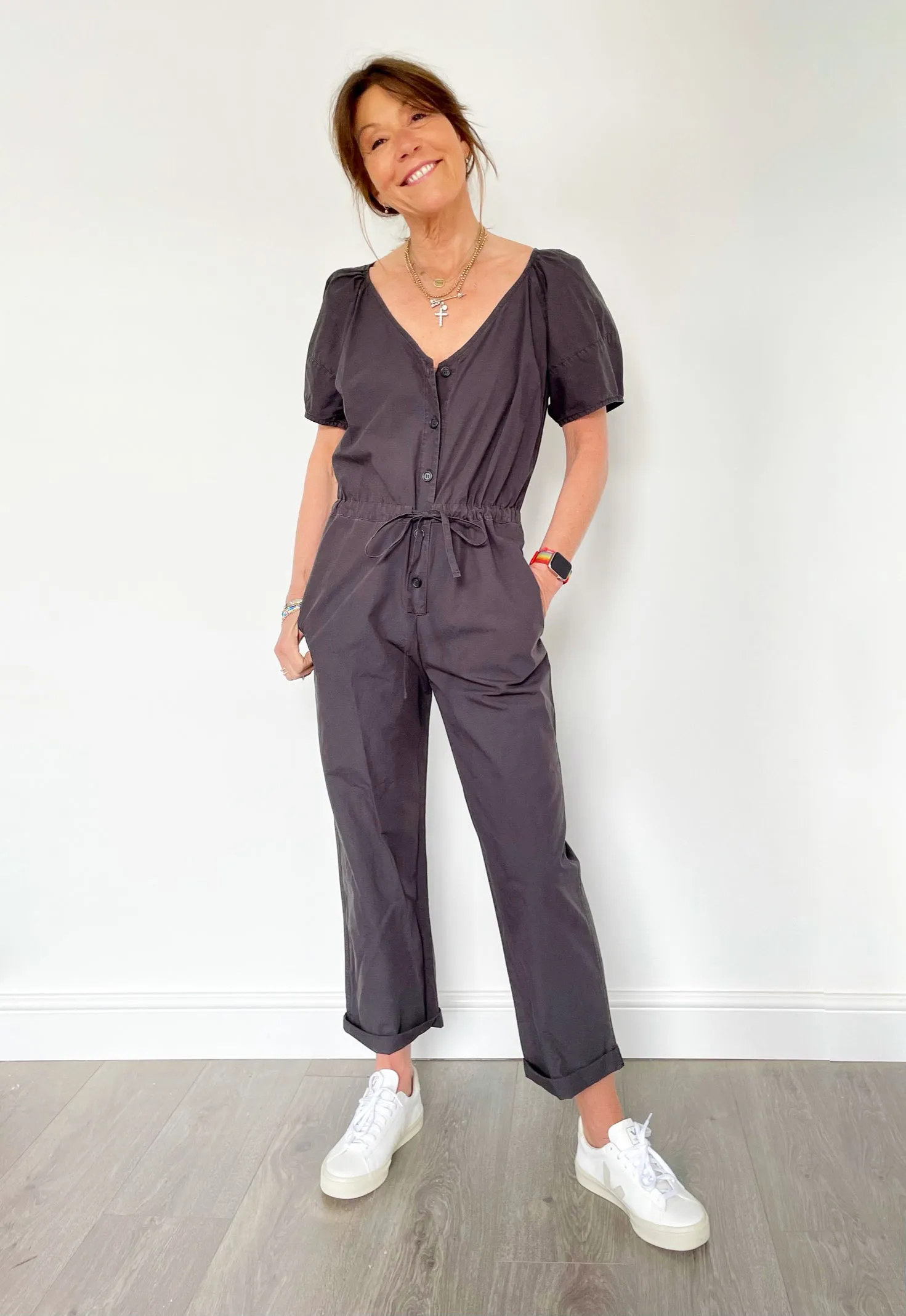 VELVET Drucie Jumpsuit in Black