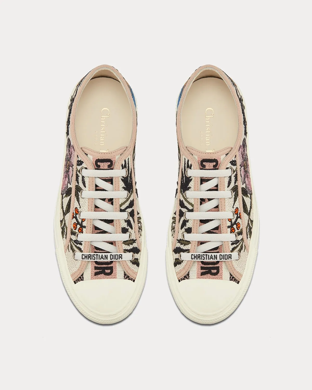 Walk'n'Dior Rosa Mutabilis Embroidery Low Top Sneakers