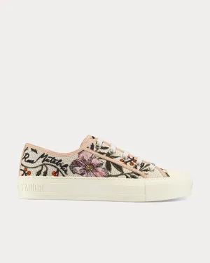 Walk'n'Dior Rosa Mutabilis Embroidery Low Top Sneakers