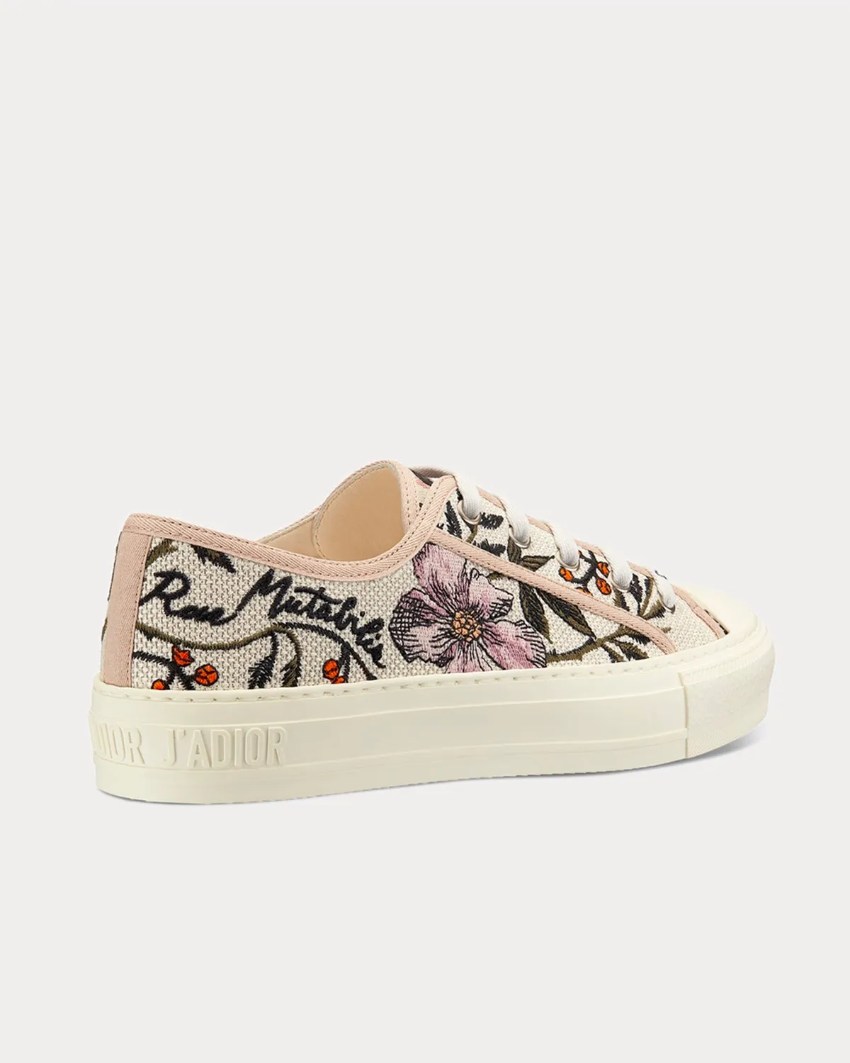 Walk'n'Dior Rosa Mutabilis Embroidery Low Top Sneakers