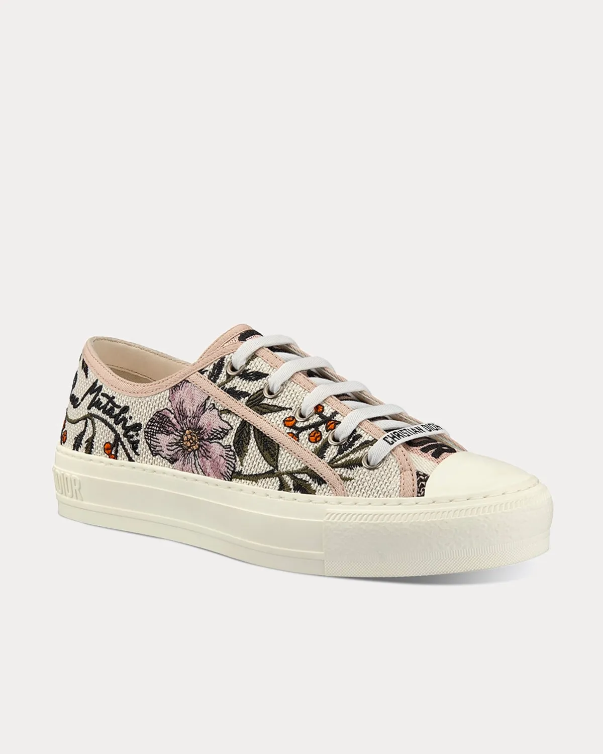 Walk'n'Dior Rosa Mutabilis Embroidery Low Top Sneakers
