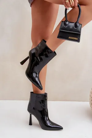 Women's ankle boots on a high stiletto heel