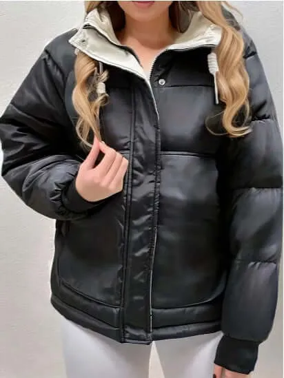 Women's Hooded Fleece-Lined Jacket: Warm & Stylish Outerwear
