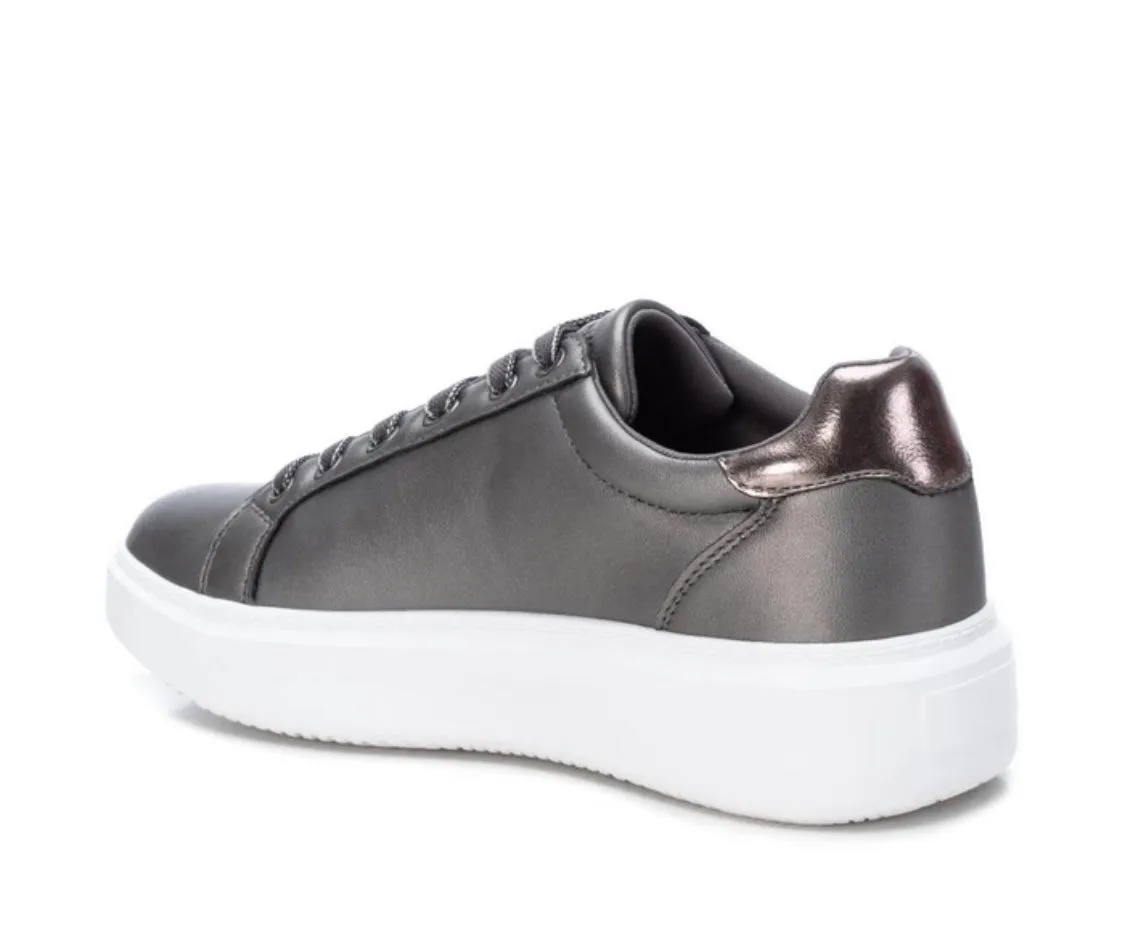 XTI Ladies Ladies Metallic Lace Up Sneaker