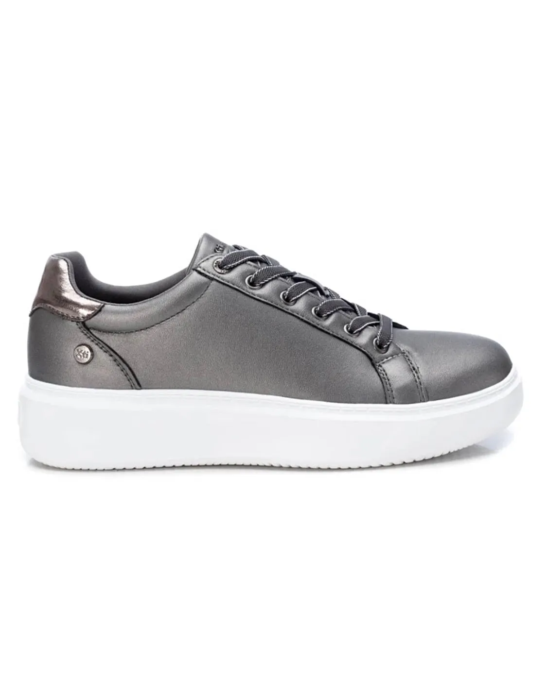 XTI Ladies Ladies Metallic Lace Up Sneaker
